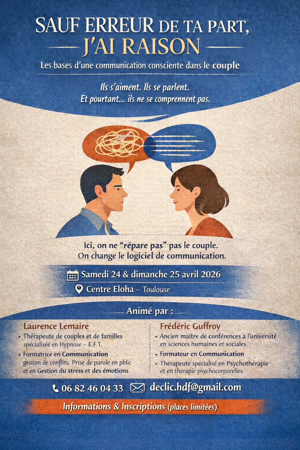 Week-end communication couple