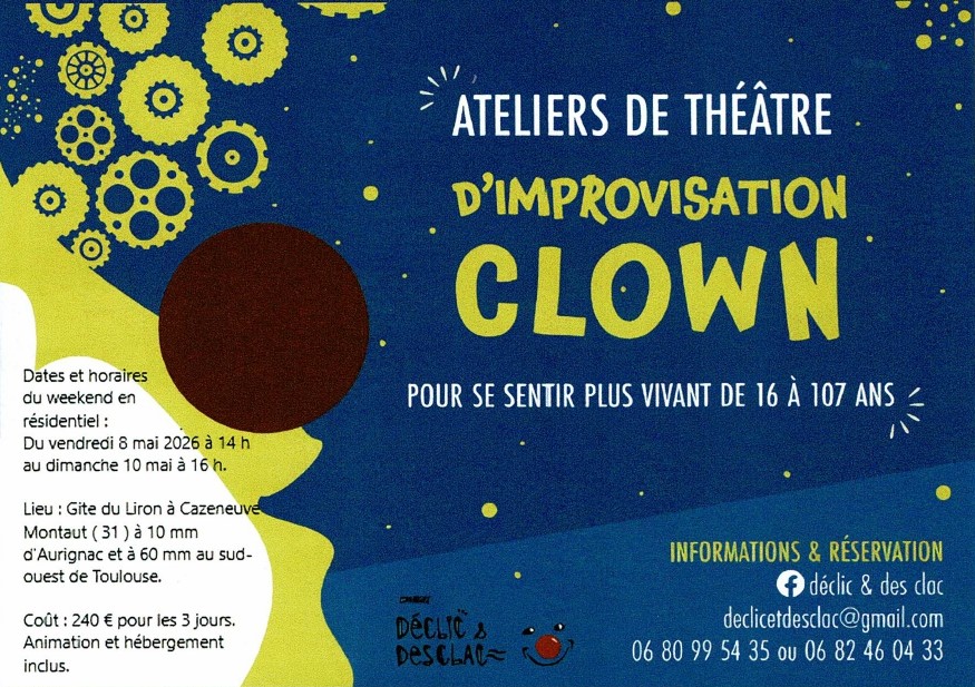 Week-end résidentiel improvisation clown